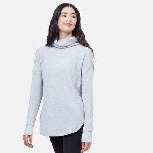 Tentree TreeWaffle turtleneck longleeve- grey heather